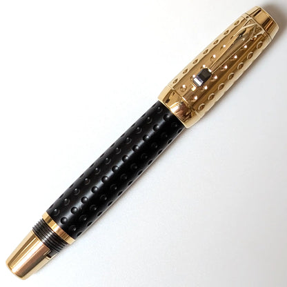 Montblanc Boheme Doue fountain pen with gold trim and onyx stone
