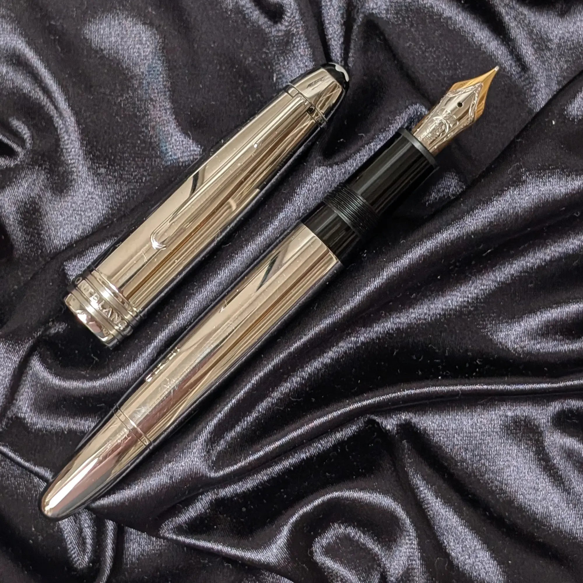Montblanc Meisterstück Solitaire LeGrand 146 stainless steel fountain pen