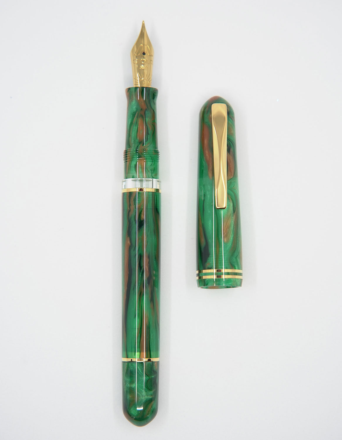 Gioia Métis Oriental Green goud vulpen