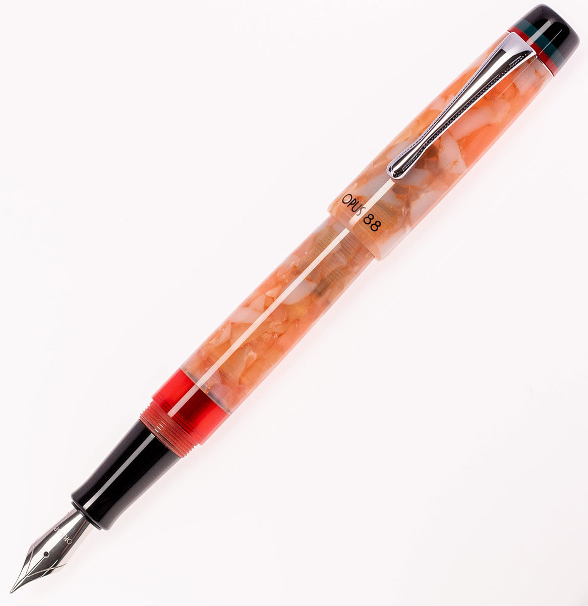 Opus 88 Minty Orange fountain pen