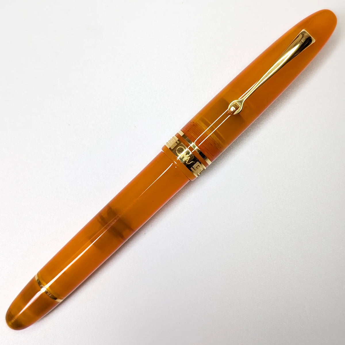 Omas Ogiva Orange and gold fountain pen - PL