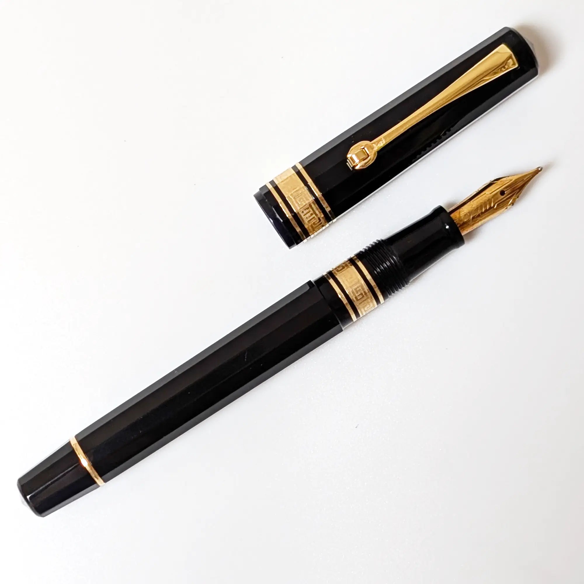 Omas Paragon dama black and gold fountain pen