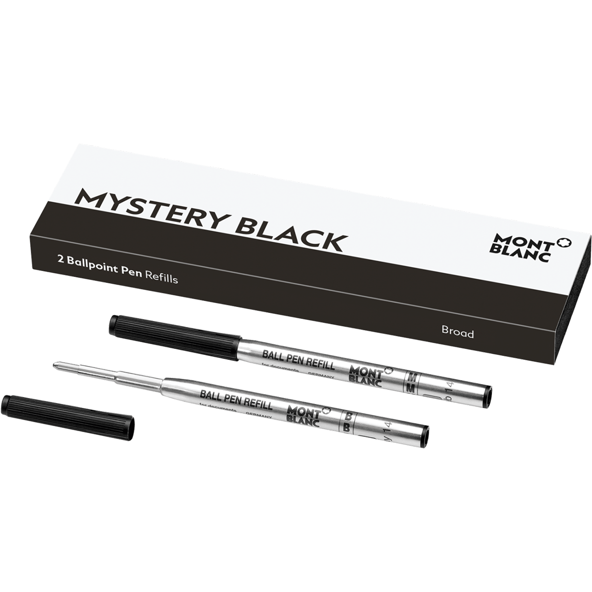 Montblanc Ballpoint Refill Mystery Black 2 pieces
