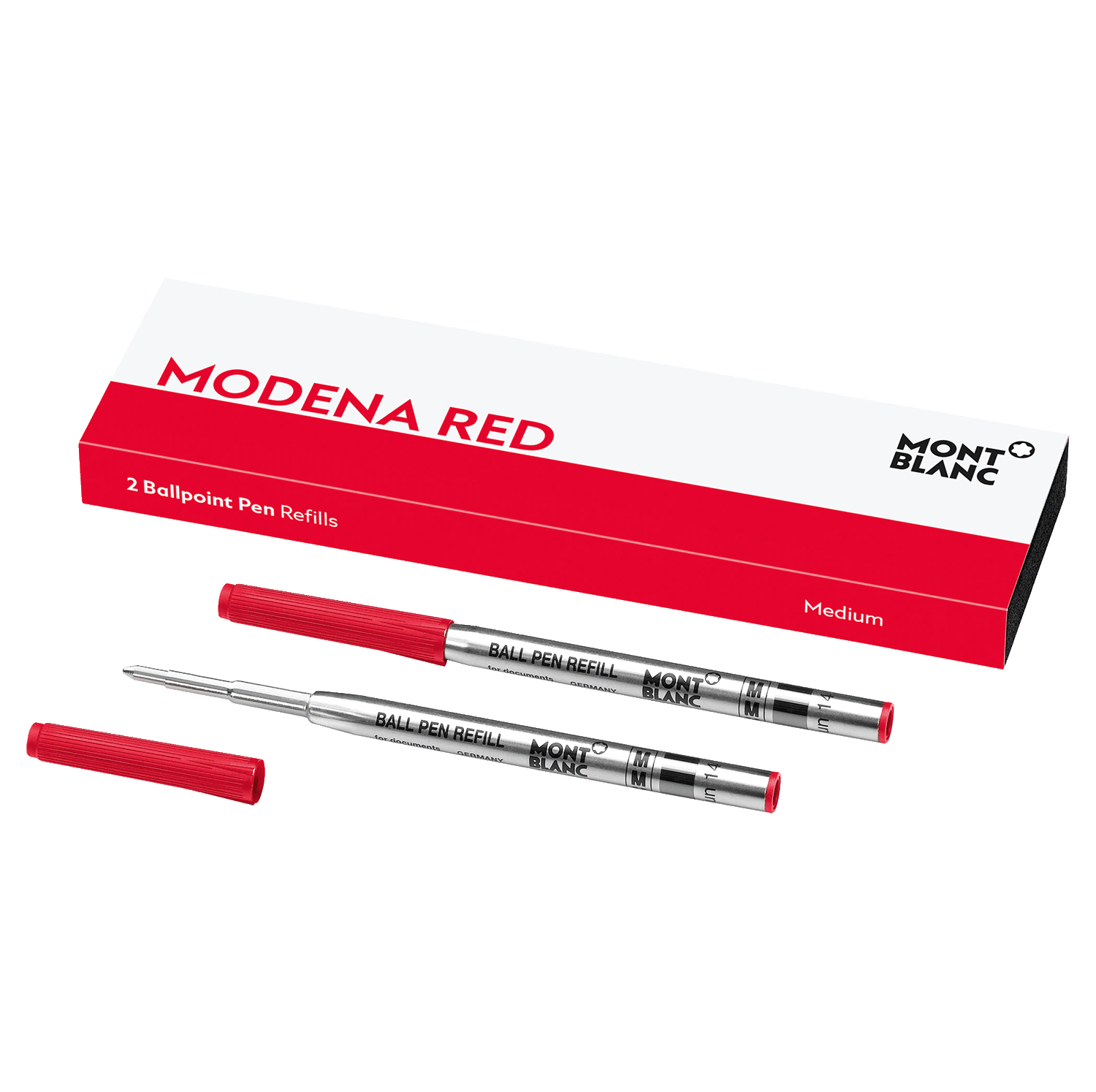 Montblanc balpen vulling Modena Red 2 stuks