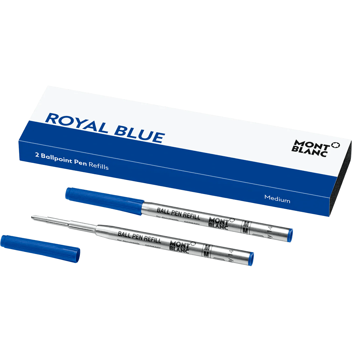 Montblanc balpen vulling Royal Blue 2 stuks