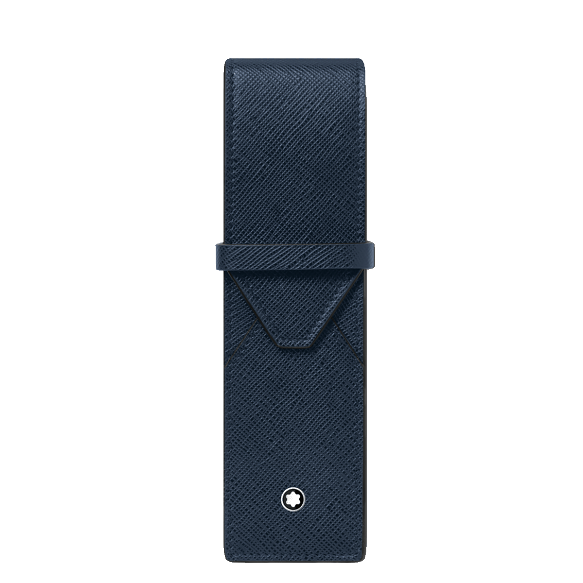 Montblanc Sartorial pen pouch 2 pens ink blue leather