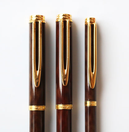 Waterman Gentleman bruin en goud SET