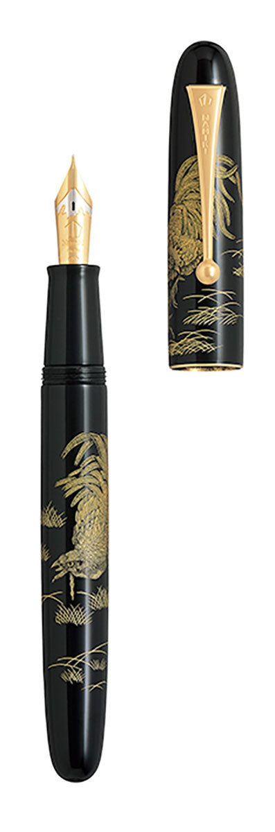Namiki Yukari Royale Chinkin Rooster fountain pen