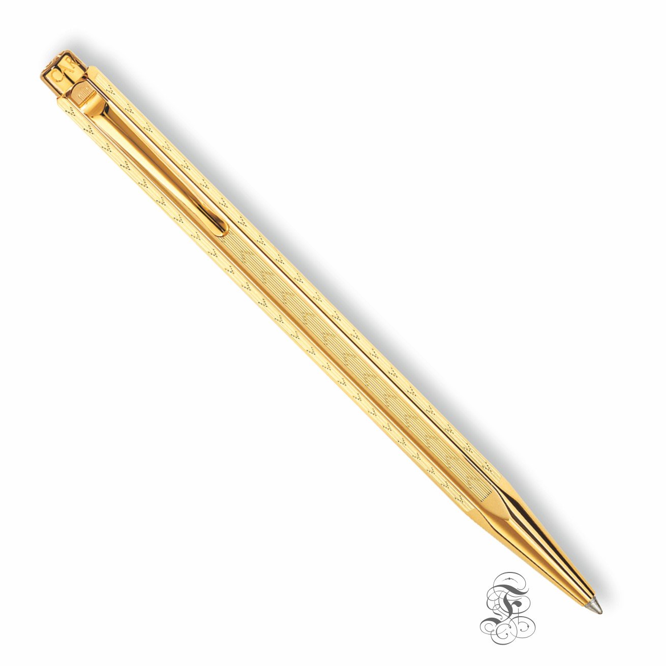 Caran d'Ache Ecridor Chevron gold ballpoint - Fontoplumo