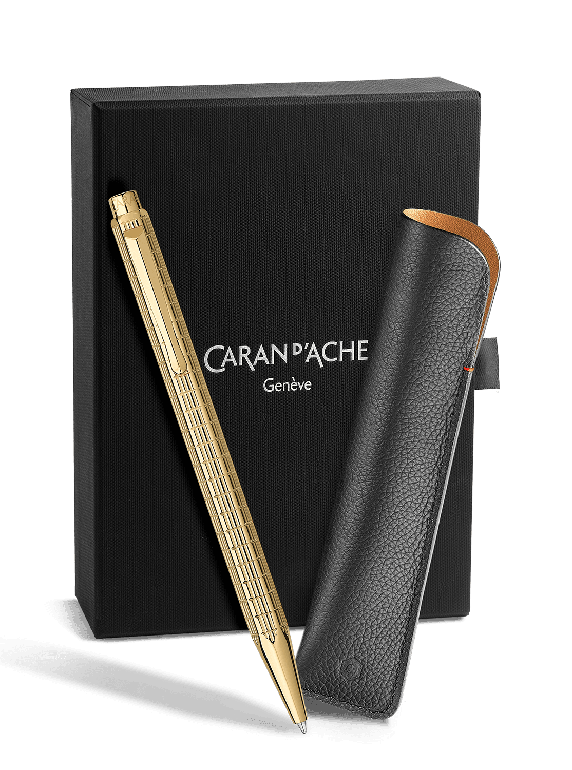 Caran d'Ache Ecridor Lights gold ballpoint and pencase - Fontoplumo