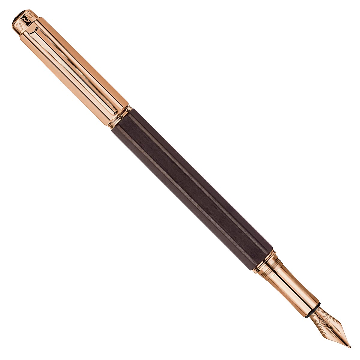 Caran d'Ache Varius Ebony wood and rose gold fountain pen - Fontoplumo
