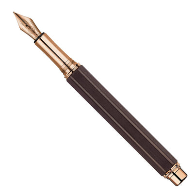 Caran d'Ache Varius Ebony wood and rose gold fountain pen - Fontoplumo