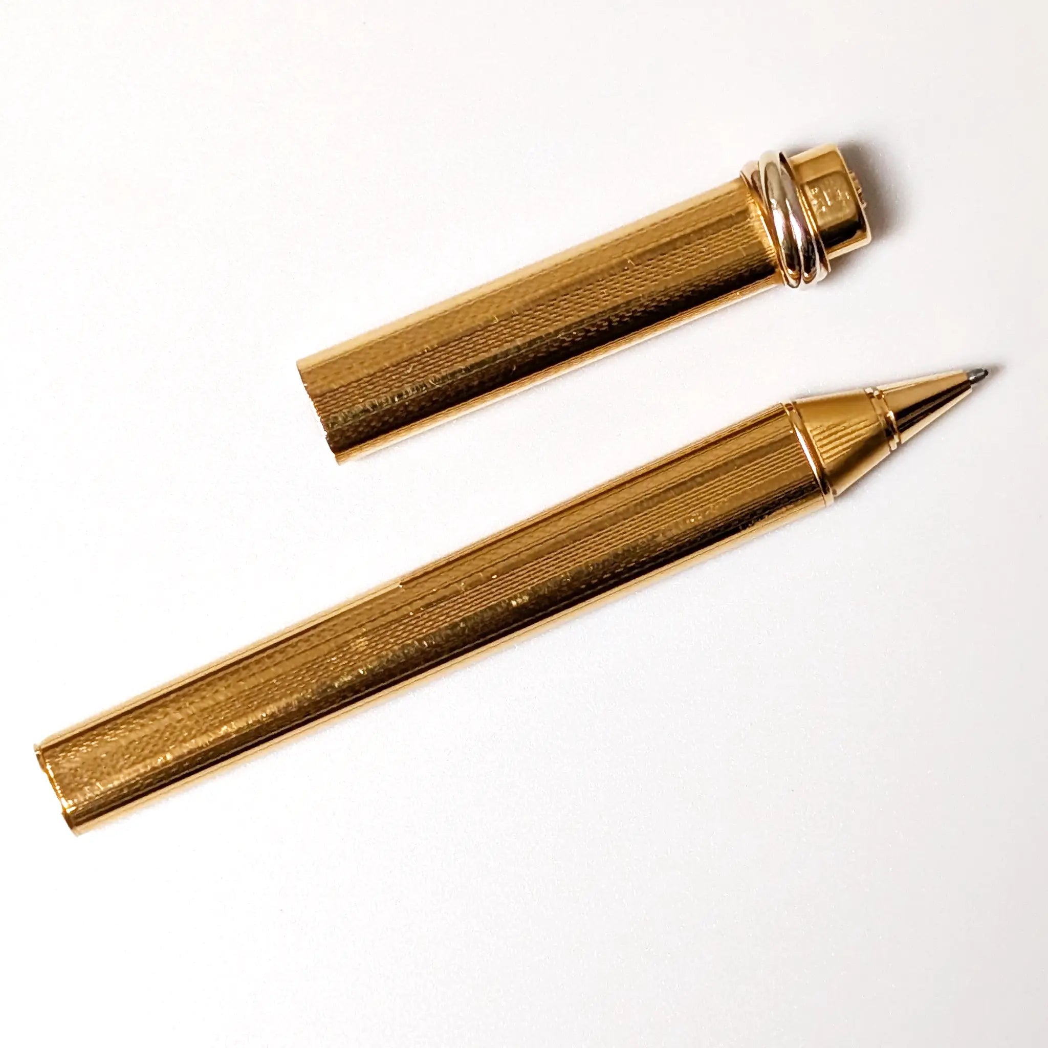 Cartier Vendome ballpoint pen gold plated - Fontoplumo