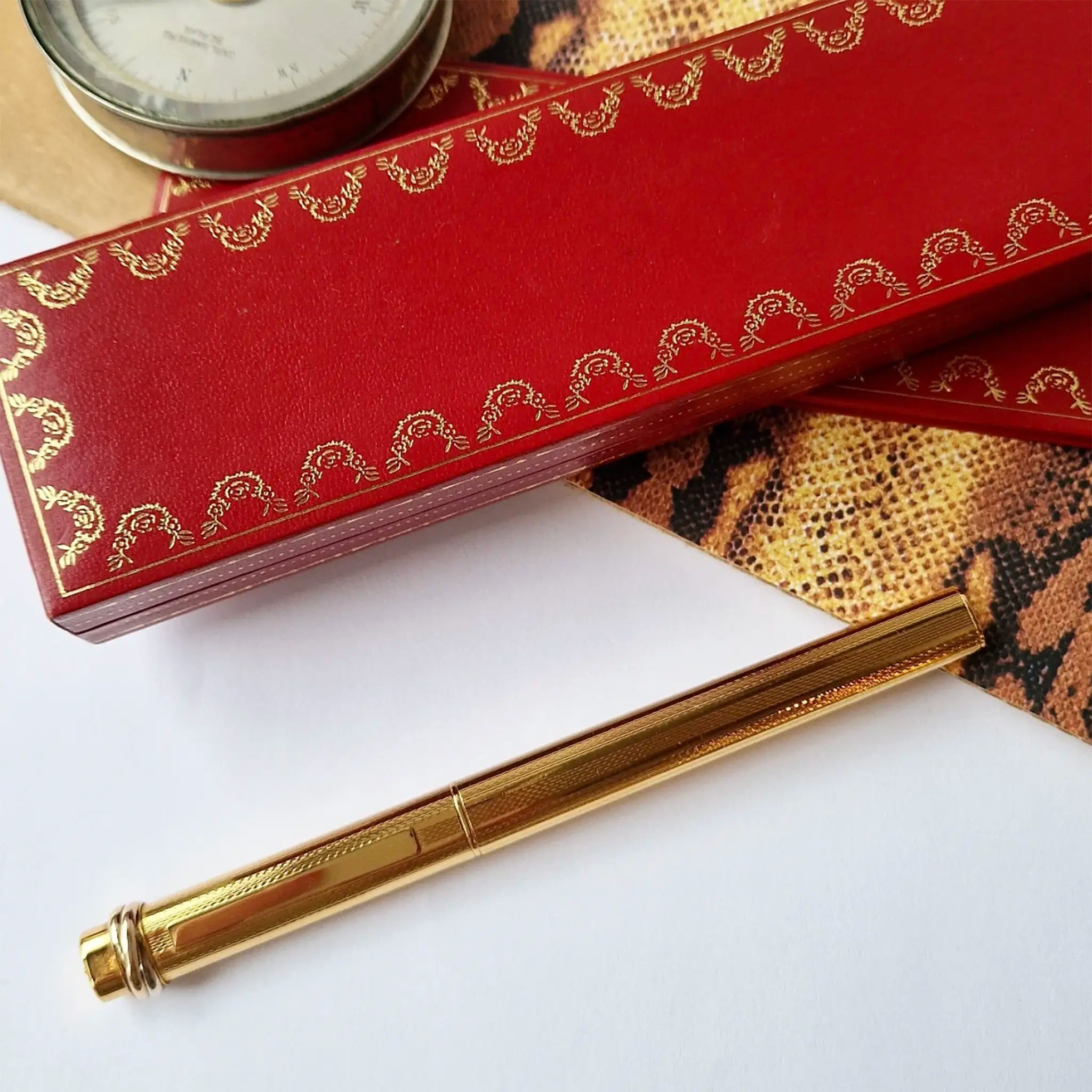 Cartier Vendome ballpoint pen gold plated - Fontoplumo