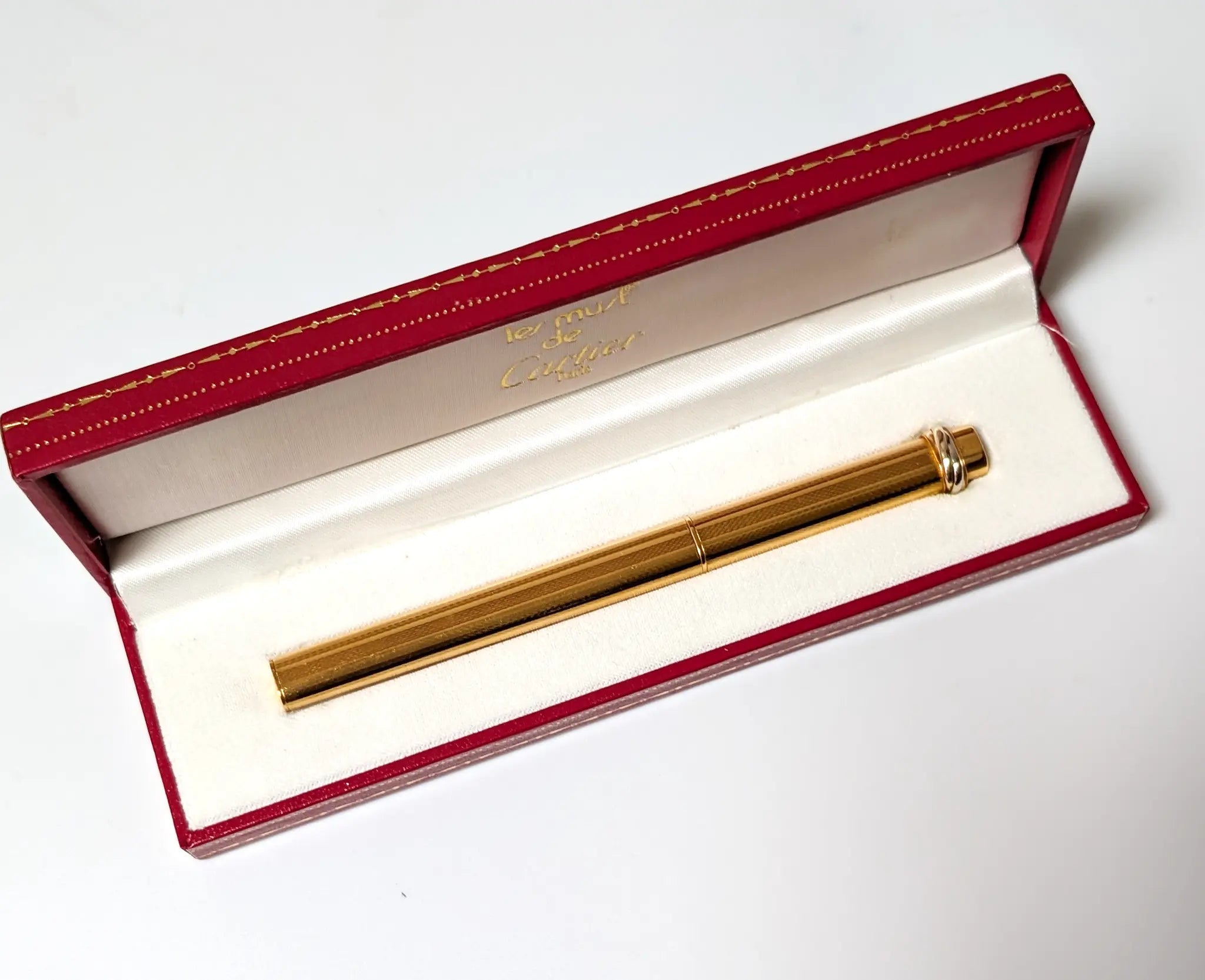 Cartier Vendome ballpoint pen gold plated - Fontoplumo