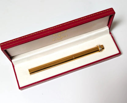 Cartier Vendome ballpoint pen gold plated - Fontoplumo