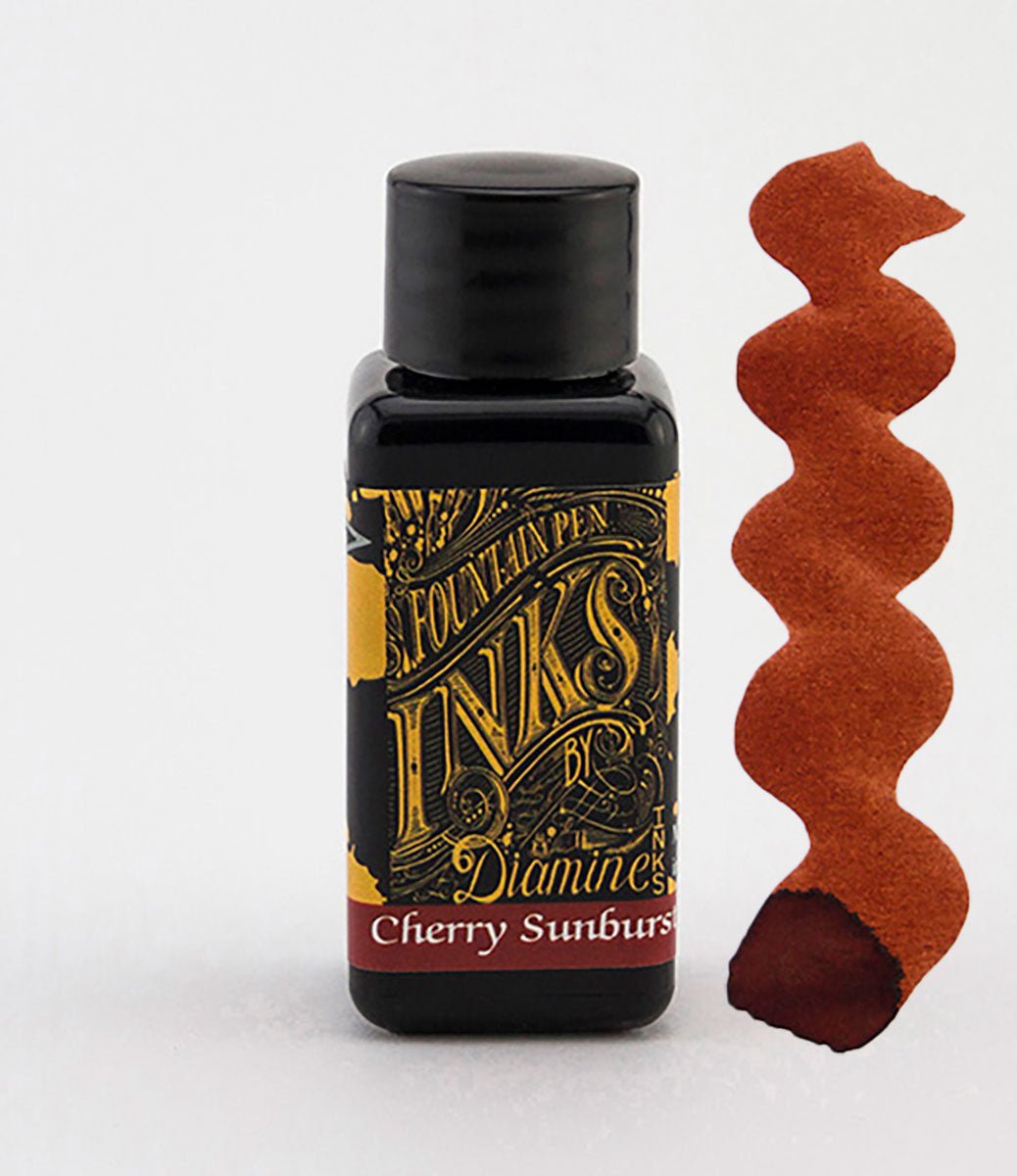 Diamine Cherry Sunburst ink 30ml - Fontoplumo