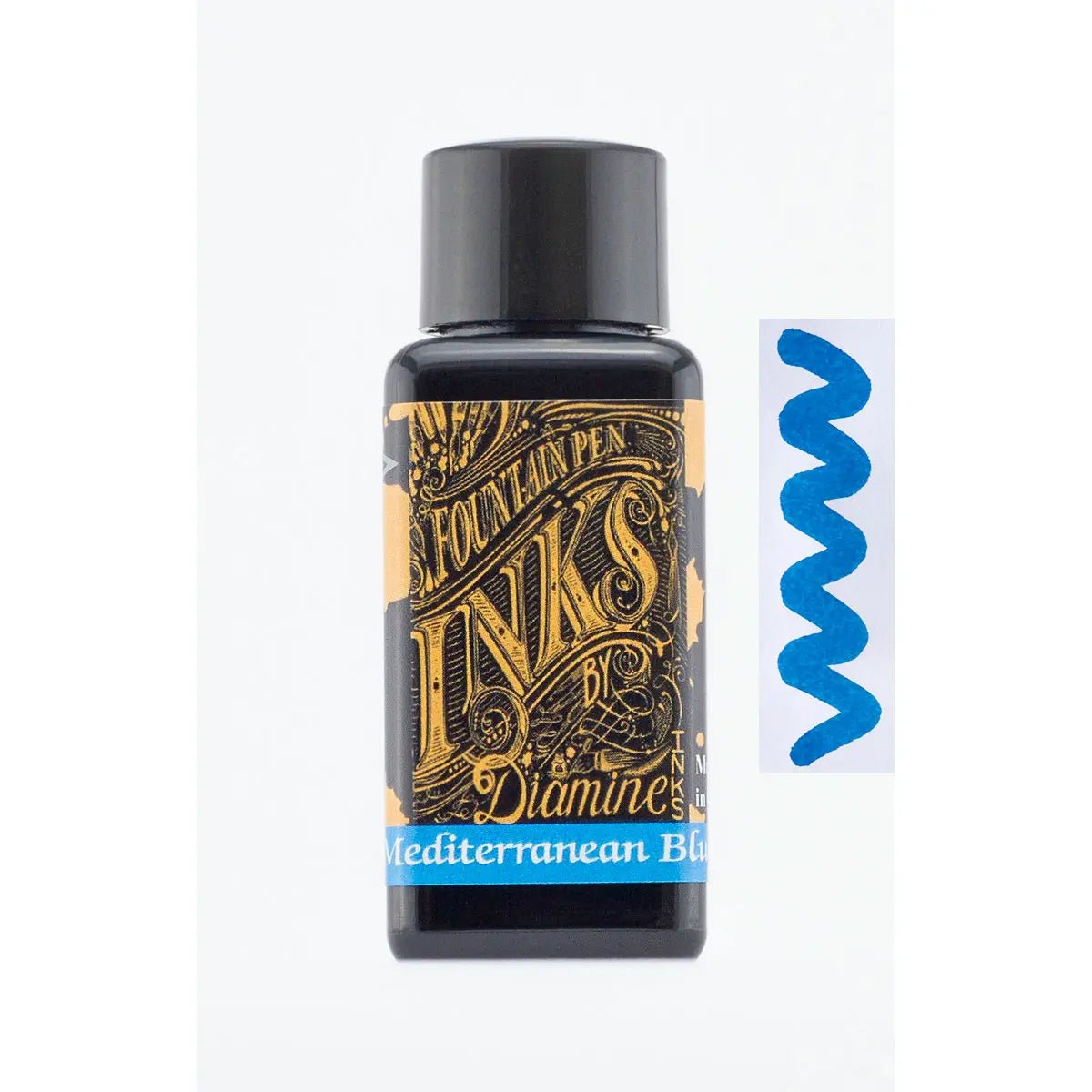 Diamine Mediterranean Blue ink 30ml - Fontoplumo
