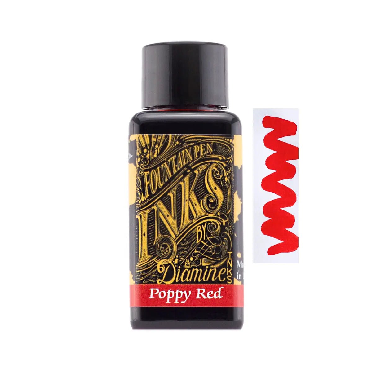Diamine Poppy Red ink 30ml - Fontoplumo