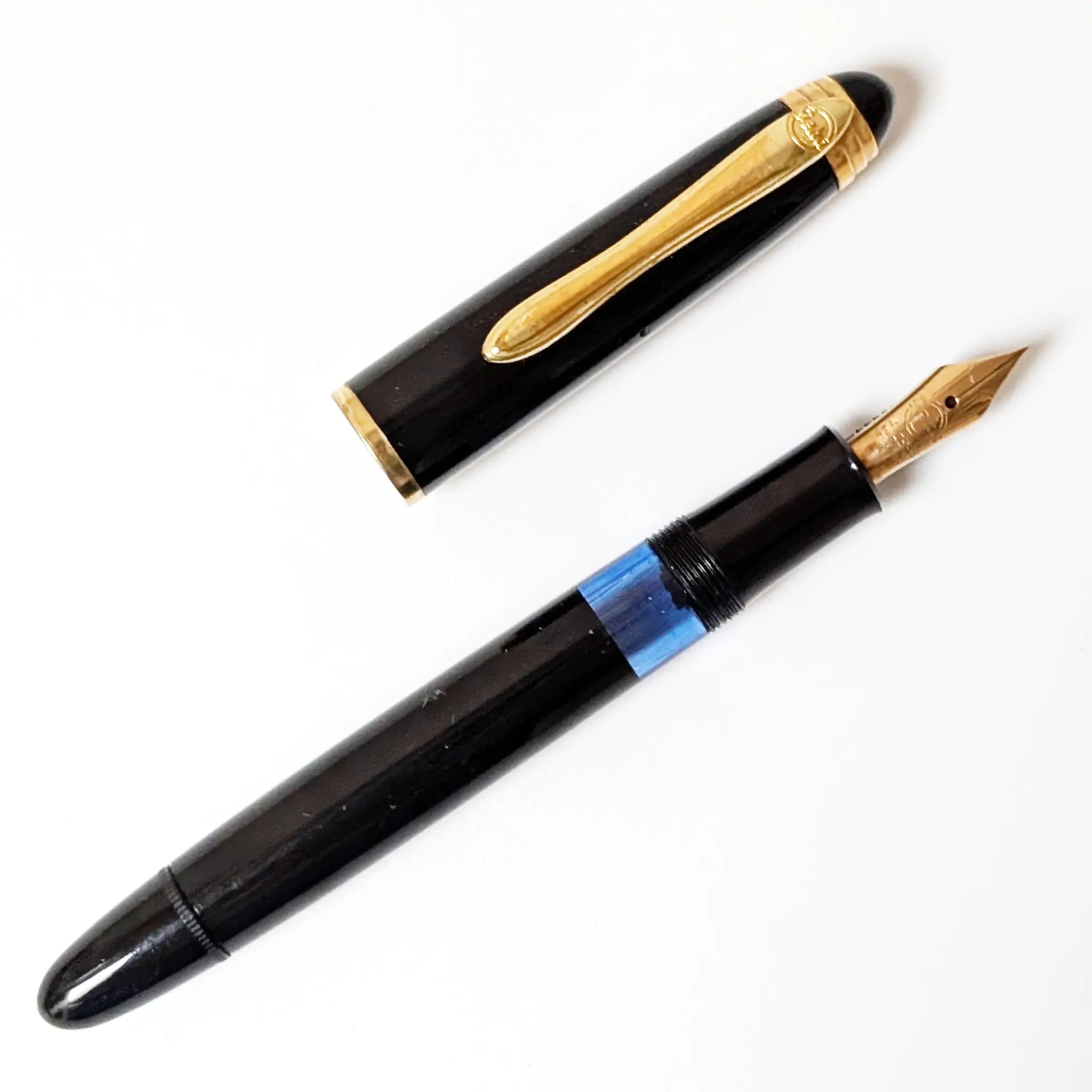 Geha fountain pen piston and gold nib (50's) - Fontoplumo