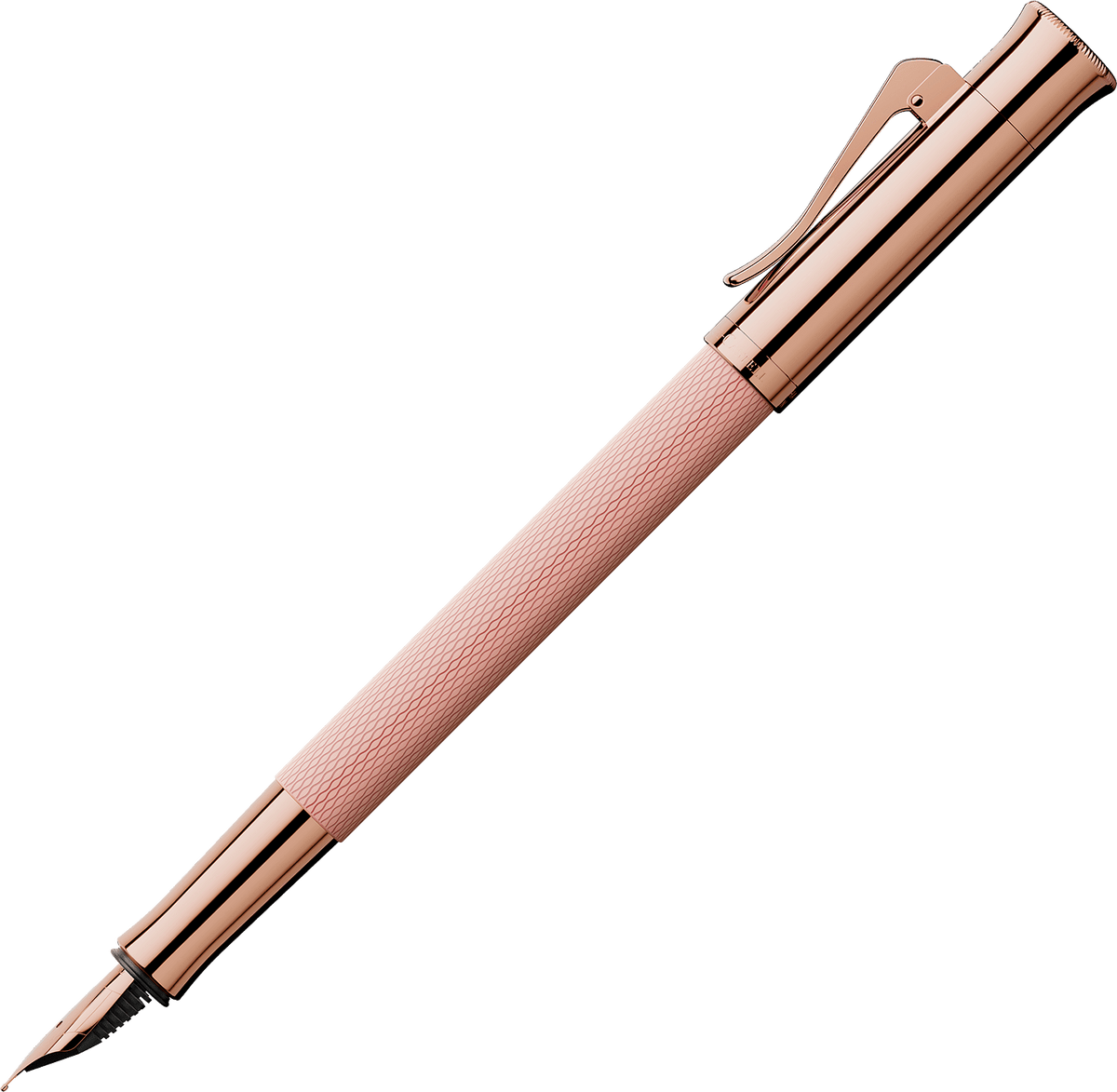 Graf von Faber-Castell Guilloche rose blush fountain pen - Fontoplumo