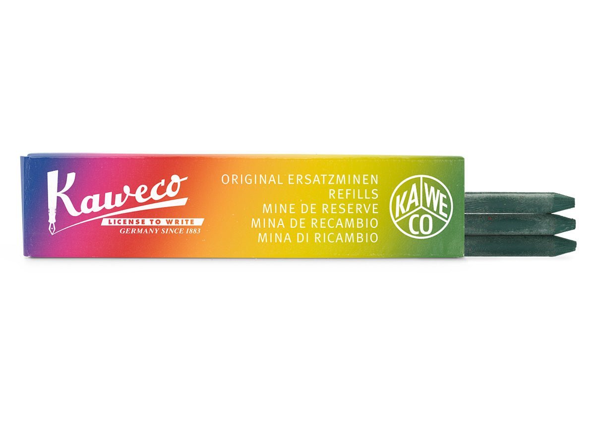 Kaweco Color leads Green 5.6mm box of 3pcs soft - Fontoplumo