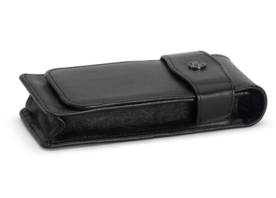 Kaweco penpouch black with flap for 3 pens long - Fontoplumo