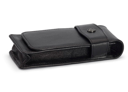 Kaweco penpouch black with flap for 3 pens long - Fontoplumo