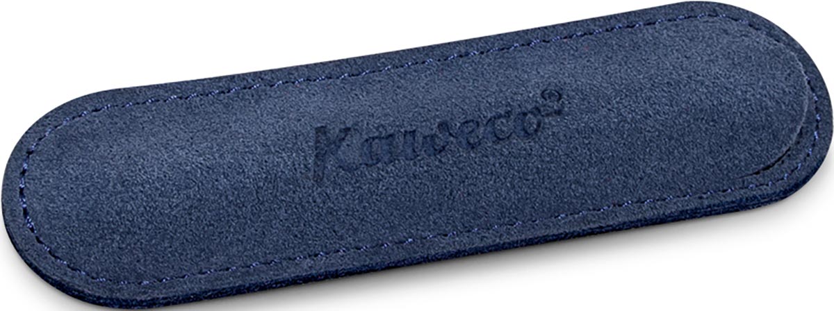 Kaweco penpouch blue velours for 1 Sport pen - Fontoplumo