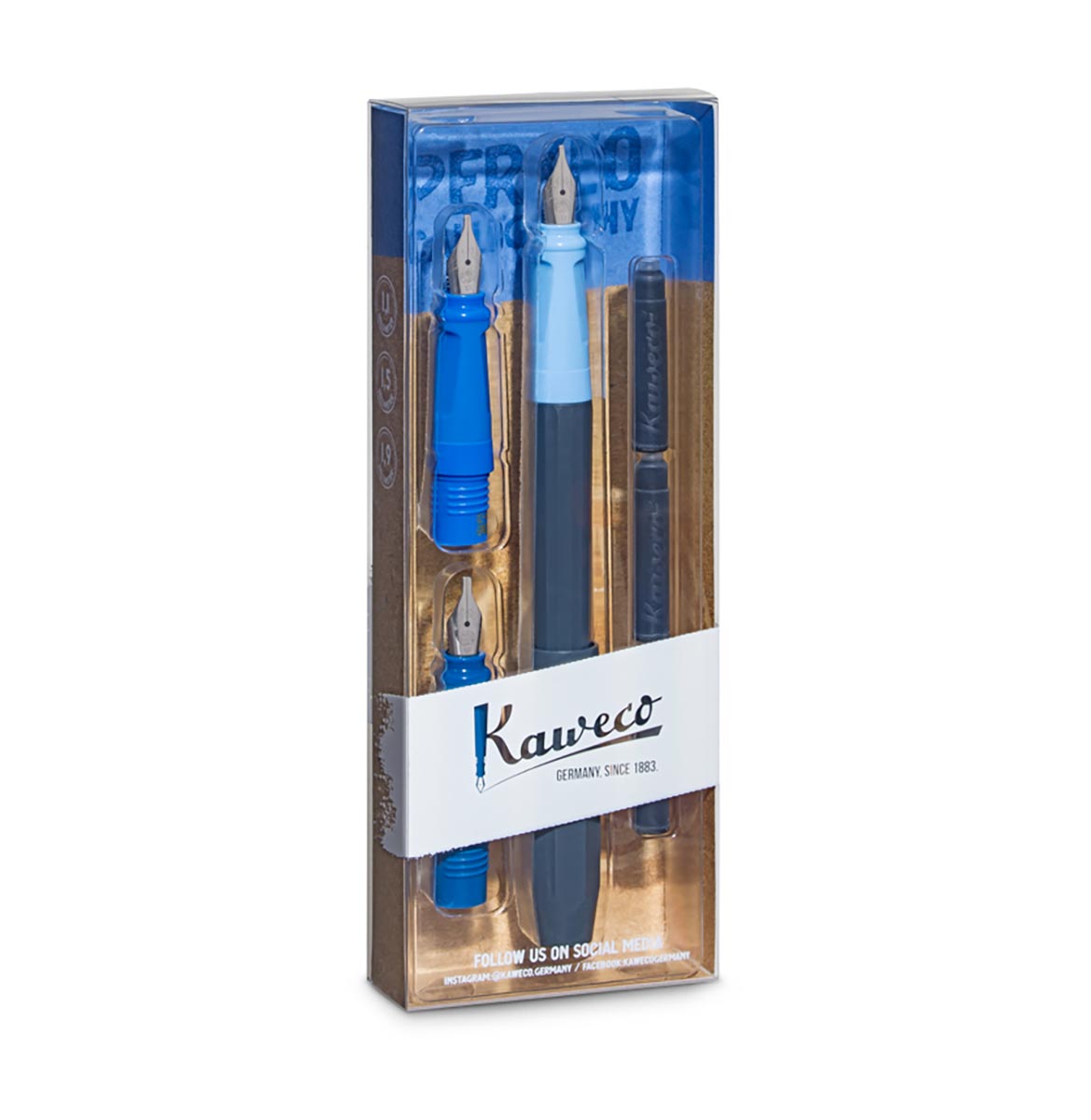 Kaweco Perkeo calligraphy set blue - Fontoplumo