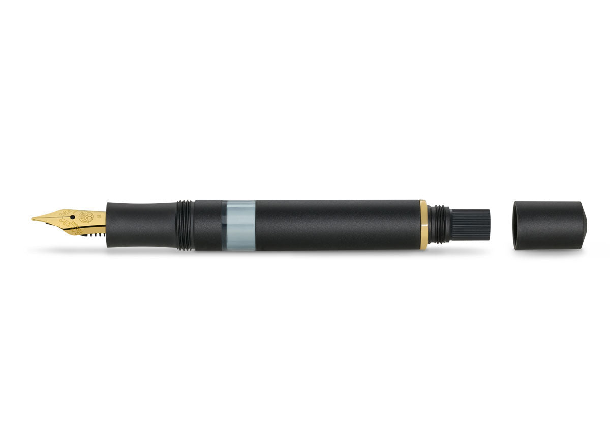 Kaweco Piston Sport AL black SET with ink - Fontoplumo