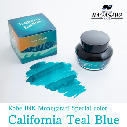 Kobe ink California Teal Blue 50ml - Fontoplumo