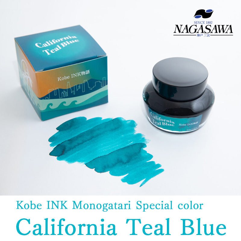 Kobe ink California Teal Blue 50ml - Fontoplumo