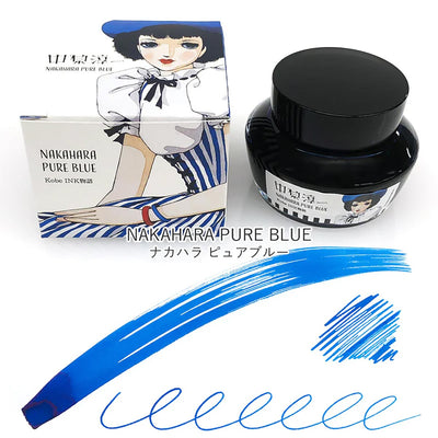 Kobe ink nakahara pure blue 50ml - Fontoplumo