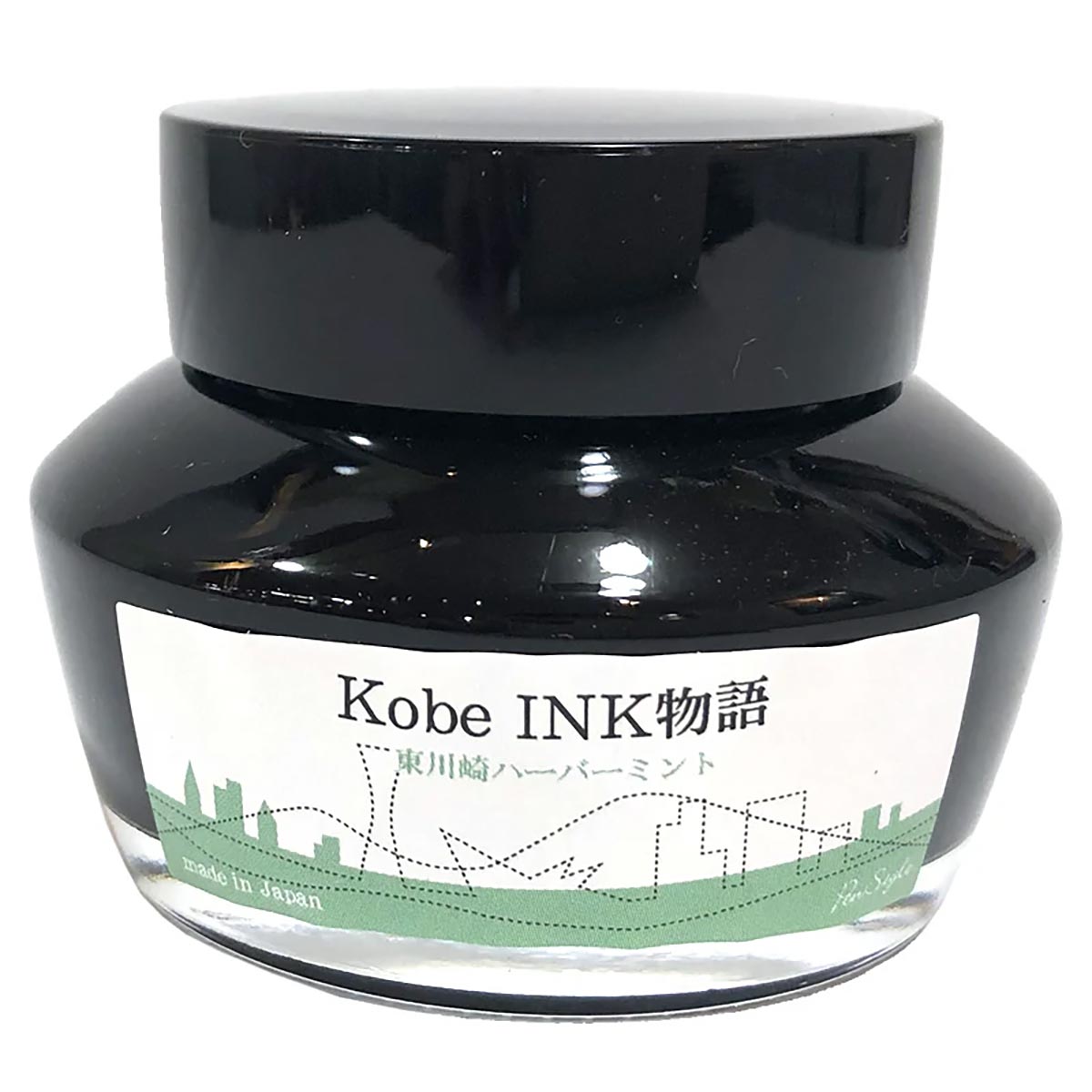 Kobe ink No.76 Futatabisan Park Green 50ml - Fontoplumo
