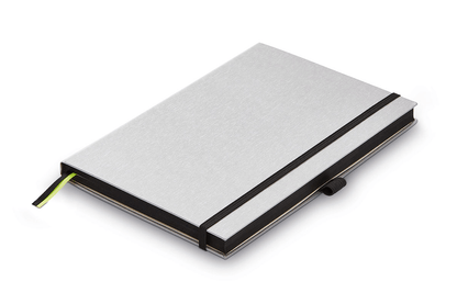 LAMY Notebook A5 hardcover with brushed metal look cover - Fontoplumo