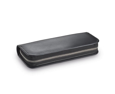 LAMY pen case for 2 pens folding case black leather with zipper A403 - Fontoplumo