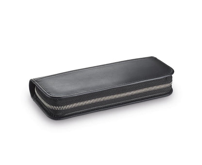 LAMY pen case for 2 pens folding case black leather with zipper A403 - Fontoplumo