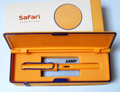 LAMY safari Candy Mango with purple clip - Fontoplumo
