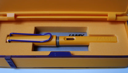 LAMY safari Candy Mango with purple clip - Fontoplumo
