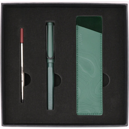 LAMY safari dark nightgreen roller pen - Fontoplumo