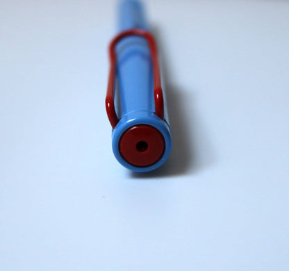 LAMY safari light blue with red clip 2006 fountain pen - Fontoplumo