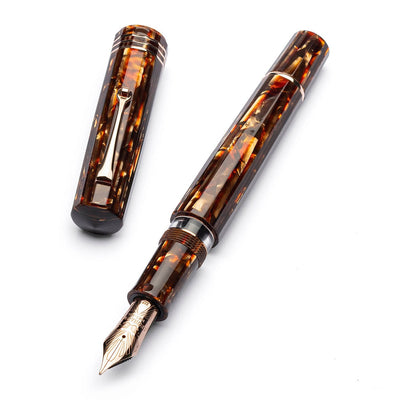 Leonardo Gran Maestro Bronze celluloid faceted - Fontoplumo