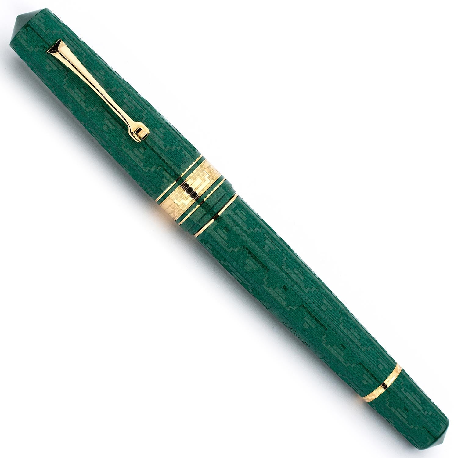 Leonardo Momento Zero Grande Art Deco Green and gold 2021 – Fontoplumo