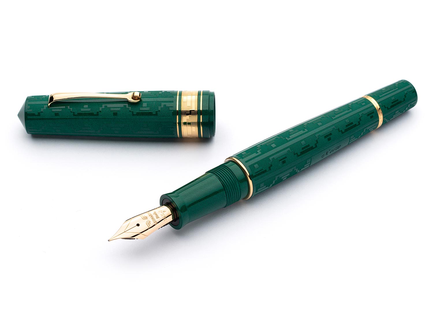 Leonardo Momento Zero Grande Art Deco Green and gold 2021 – Fontoplumo