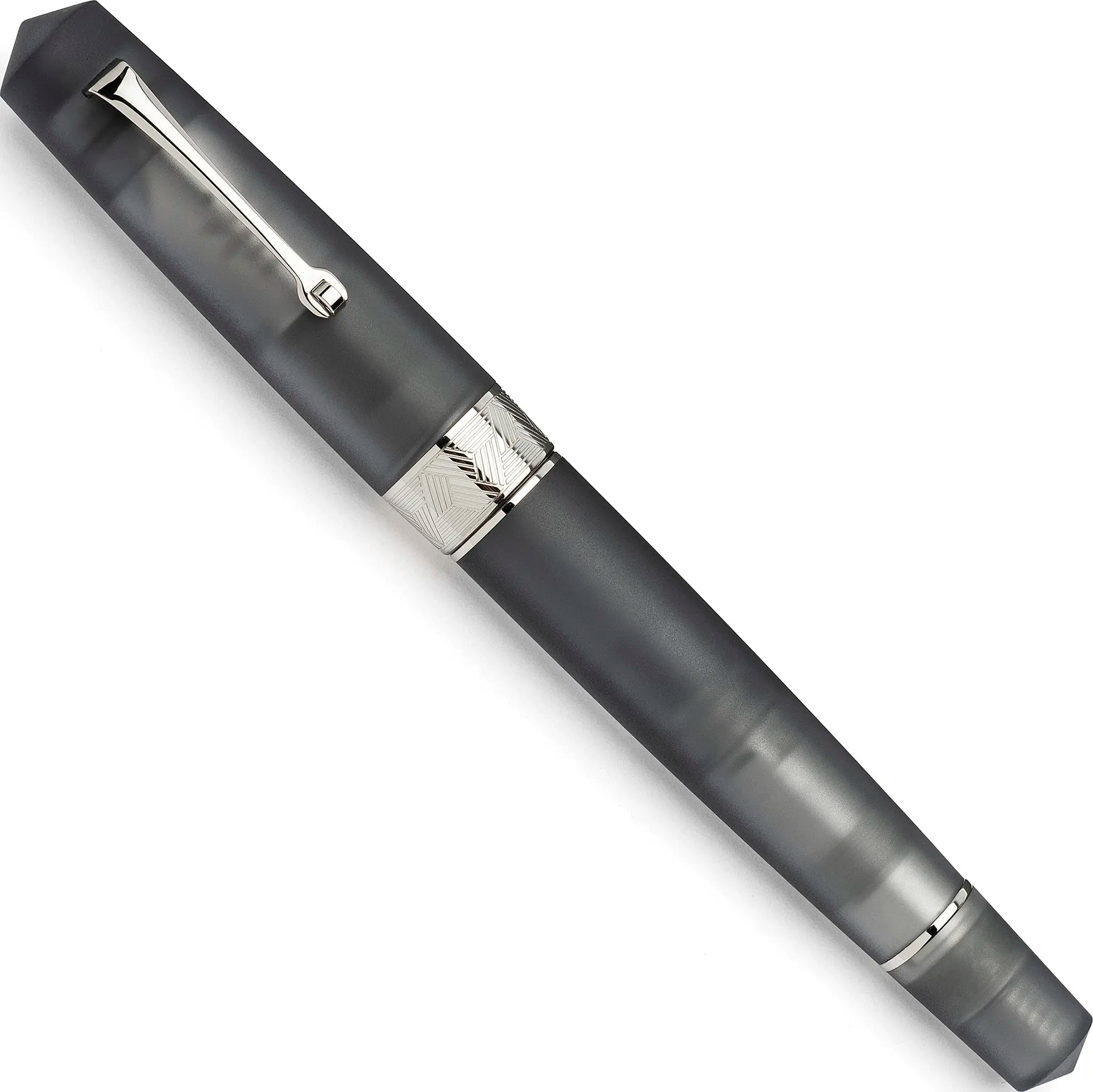 Leonardo Momento Zero Grande Pura Frosted Grey fountain pen - Fontoplumo