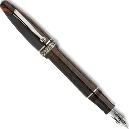 Maiora Ogiva Golden Age 2.0 earth palladium fountain pen - Fontoplumo
