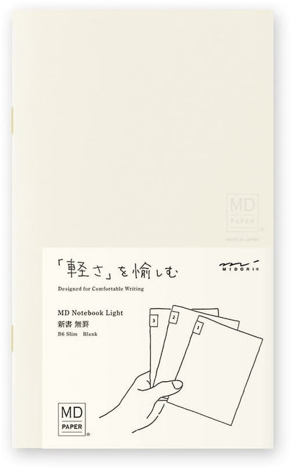 Midori B6 Light Notebook Slim 3 pack