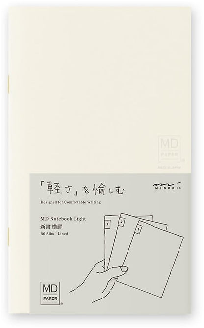 Midori B6 Light Notebook Slim 3 pack