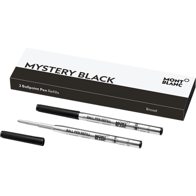 Montblanc Ballpoint Refill Mystery Black 2 pieces - Fontoplumo